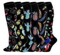 Chaussettes de Compression colorées de Sport/exercice en plein air, course à pied, cyclisme, vente en gros
