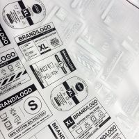 Étiquettes thermocollantes lavables personnalisées avec logo pour le branding de t-shirts, vente en gros, faible MOQ, directement de l'usine pour les commandes en gros, étiquettes DTF pour le col
