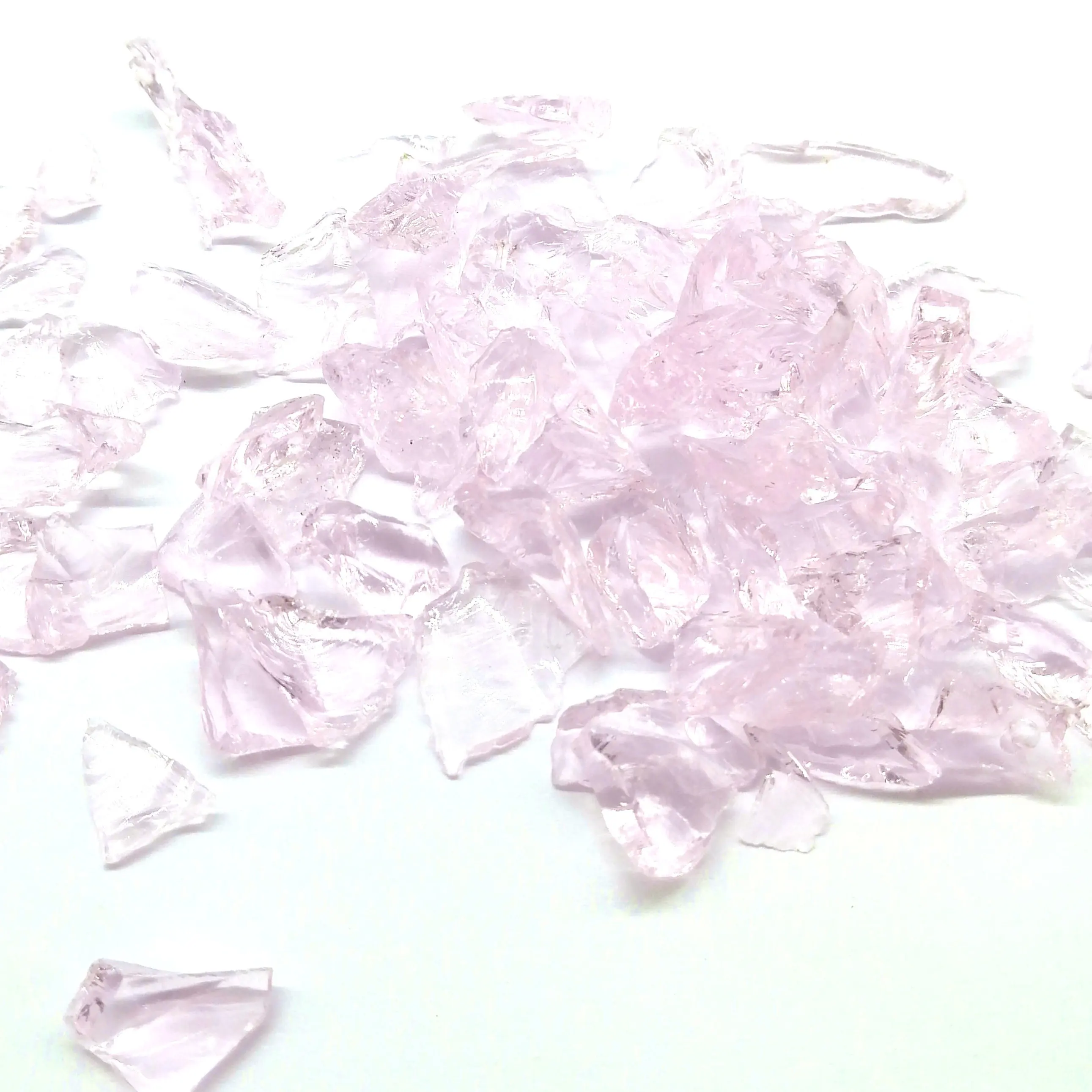 Pink 9-12mm aggregate broken crushed glass chips used for terrazzo floor and landscaping glass mulch