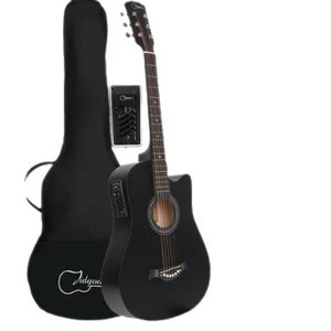 Guitarra Electroacústica de 38 Pulgadas con Pastillas, Acabado Mate, 6 Cuerdas, para Principiantes, Instrumento Musical de Práctica - Product Image 5