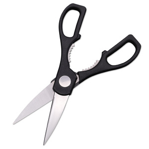 <b>Kitchen</b> <b>Scissor</b> Stainless Steel Black Straight Head Home Use For Food Cutting - Product Image 3