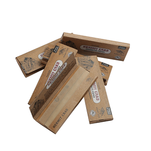 HermitCrab <b>Smoking</b> Rolling Paper Regular 78x44mm Natural Slow Combustion Custom Brown Rolling Paper - Product Image 2