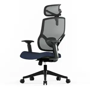 Hbada e3 Ergonomic Haworth Big and Tall Blue Office Chairs