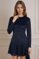Robe mini à superpositions en dentelle élégante et vintage à la mode décontractée, vente chaude 2025, avec un design élégant