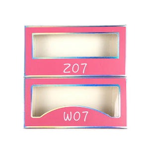 批发定制化妆品长方形窗盒奢华美妆纸睫毛包装盒 - Product Image 2