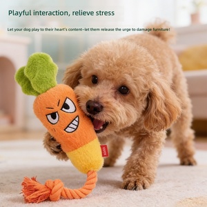 Juguete Masticable para Perros con Forma de Vegetal, Ecológico, de Peluche, Divertido, con Sonido, Duradero, para Limpieza Dental, Interactivo, Accesorios para Mascotas, OEM/ODM - Product Image 2