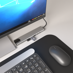 8 trong <span class=keywords><strong>1</strong></span> Nhôm USB HUB 3.0 đa chức năng ADAPTER cho MacBook <span class=keywords><strong>Pro</strong></span> iPad cho Dell XPS USB C HUB-Loại C Cổ Phiếu có sẵn - Product Image 4