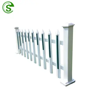 Paneles de valla de vinilo para privacidad de jardín, valla de plástico PVC resistente a los rayos Uv, 6x8, color blanco
