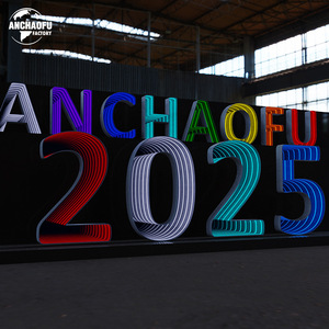 Lampu LED warna penuh kustom tanda Surat Marquee <span class=keywords><strong>PROM</strong></span> 3D cermin tak terbatas dekorasi mobil bercahaya IP65 tahan air untuk - Product Image 1