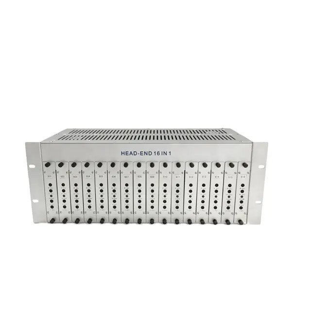 Cable analógico Catv Qam Tv Link head-end 16 24 en 1 Rf Av Modulador analógico