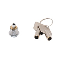 Serrure de poussée de cylindre de clé de porte en verre de fenêtre coulissante d'alliage de zinc durable de 10mm pour l'accessoire sûr de meubles