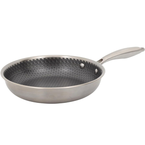Triply Stainless Steel Frying <b>Pan</b> Saute <b>Pan</b> Non-Stick Coating Gas <b>Induction</b> Cooking 3 Layers Stainless Steel Fry <b>Pan</b> - Product Image 2