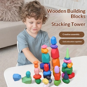 Juguete Educativo de Madera Montessori, Piedras Apilables, Bloques de Construcción de Madera para Equilibrio, Juguetes para Niños de 3 a 6 Años - Product Image 4