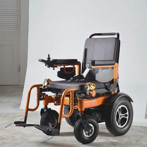 Cómodo Motor de potencia inteligente, silla de ruedas eléctrica todoterreno para adultos, asiento ancho, silla de ruedas eléctrica reclinable de aluminio - Product Image 5