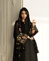 Abaya de Dubaï, élégante, modeste, luxueuse, brodée à la main, en polyester, longueur cheville, manches longues, coupe ample, robe musulmane, vêtements pour femmes