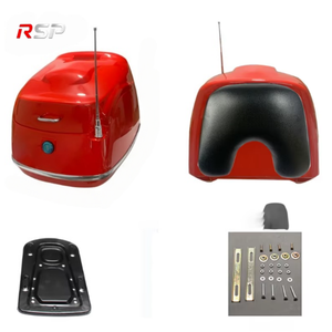 <span class=keywords><strong>Top</strong></span> <span class=keywords><strong>case</strong></span> arrière pour <span class=keywords><strong>moto</strong></span>/scooter RSP 32L, coffre à bagages verrouillable en ABS avec dossier, plaque de base en fer, kit de montage universel - Product Image 6