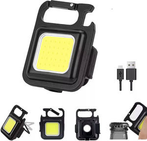 Mini linterna Led COB portátil, venta al por mayor, con mosquetón y abrebotellas - Product Image 2