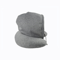 Oreiller de sieste avec capuche, confortable, nouveau design, oreiller en forme de U, oreiller de voyage personnalisé pour le cou