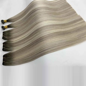 <span class=keywords><strong>Extensiones</strong></span> de Cabello Humano Virgen, <span class=keywords><strong>Extensiones</strong></span> de Pelo Rubio Ceniza, Raíces Oscuras, <span class=keywords><strong>Balayage</strong></span>, Máquina de Resaltado Gris, Doble Trama - Product Image 5