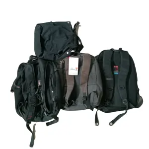 Cheap second-hand school bags thrift backpack used mixed adults children Knapsack for sale