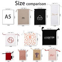 Bolsa de Algodón Personalizada de Alta Calidad con Logotipo, Bolsa de Lona de Algodón con Cordón para Empacar Ropa, Zapatos y Sudaderas