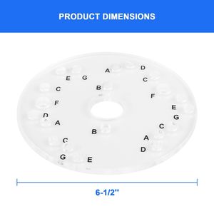 แผ่นฐานเราเตอร์อะคริลิกขนาด 5-3/4 นิ้ว พร้อมสกรูและรูเจาะสำเร็จสำหรับเราเตอร์ไม้ - Product Image 2