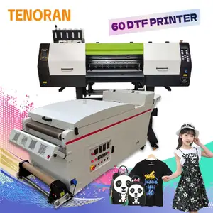 Full Automatic DTF inkjetTextile Printer Heat Transfer Hot Foil Stamping on T-shirt Hoodies With White Ink Stirring Device