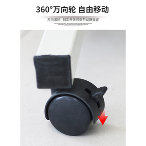 Hospital Table MDF Rectangle <b>Foldable</b> Height Adjustable Bedside <b>Desk</b> Modern Style Bedroom Use - Product Image 2