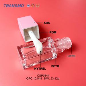 Emballages de cosmétiques personnalisés, tubes de gloss à lèvres transparents de 7 ml, contenants de rouge à lèvres liquide avec bouchon à vis, emballages de fard à paupières en plastique - Product Image 3