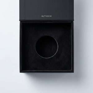 Elite <b>Secure</b>-Black Stealth Luxury Rigid Magnetic Flip <b>Box</b> 1200g Grey board Premium Single-Vial Packaging with Velvet - Product Image 4