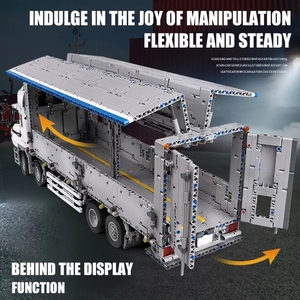 MOULD <span class=keywords><strong>KING</strong></span> 13139 technique ARAKAWAS camion-conteneur à aile de remorquage jouets pour enfants cadeaux Tatra modèle blocs de construction MOC-1389 briques - Product Image 4