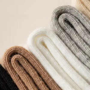 Custom Logo Breathable Sweat-Absorbing Striped Cotton Mid-Calf Sports <b>Socks</b> for Women Black White Spring Autumn OEM High Quality - Product Image 2