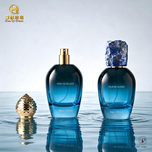 Botella de <span class=keywords><strong>Perfume</strong></span> Cuadrada de Vidrio Plano de Lujo de 100 ml, Botellas de <span class=keywords><strong>Perfume</strong></span> Vacías Personalizadas para <span class=keywords><strong>Mujer</strong></span> - Product Image 5