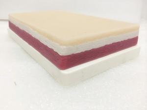 Трехслойная силиконовая модель имитации кожи для отработки хирургических разрезов и наложения швов, медицинская учебная модель - Product Image 4