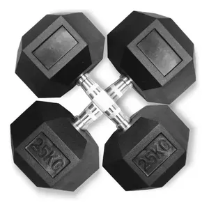 Infinity esagonale 25kg in ghisa Mancuerna Logo personalizzato attrezzature da palestra per le braccia Fitness per uso domestico - Product Image 5