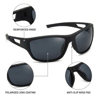 Lunettes de soleil de sport pour hommes, lunettes de cyclisme, lunettes de sport, lunettes de course, lunettes de soleil de sport pour vélo, lunettes de soleil de sport d'extérieur
