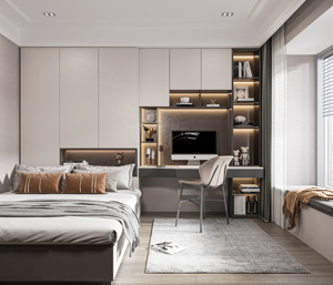 Meubles multifonctionnels durables en bois massif pour enfants et <span class=keywords><strong>armoire</strong></span> de chambre à coucher avec bureau d'étude Ensemble de meubles de chambre à coucher - Product Image 2