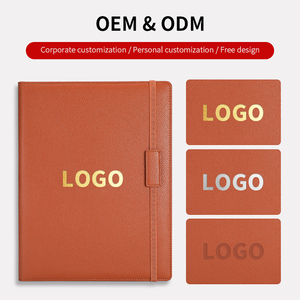 Porte-documents de conférence en cuir PU A4, prix d'usine en gros, logo personnalisé en relief, dossier de classement - Product Image 3