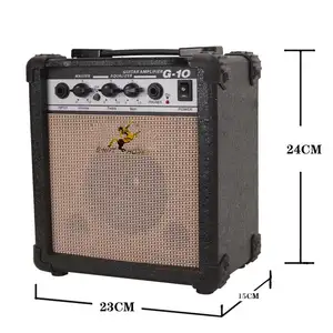 Yeni başlayanlar için akustik elektro gitar için profesyonel gitar amplifikatörü 10W Amp ses tiz bas taşınabilir amplifikatör