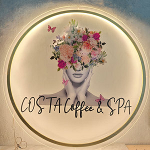 Letrero de Acrílico Personalizado con Espejo Dorado para Nombre de Salón de Belleza, Letrero de Pared con Logotipo de Neón Retroiluminado en 3D para Interiores - Product Image 6