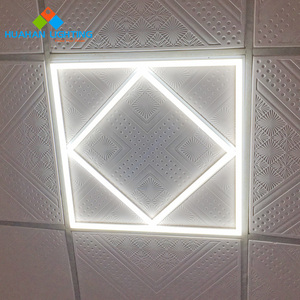 Trần gắn bảng điều khiển vuông lưới khung 600x600 kim cương <span class=keywords><strong>LED</strong></span> bảng điều chỉnh ánh sáng - Product Image 2