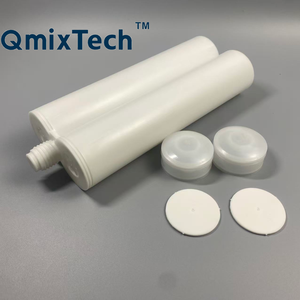 PP PBT AC System 600ml 1:1 Epoxy Dual Component <strong>2k</strong> <strong>Syringe</strong> AB Glue Cartridge Double Part Disposable Empty Adhesive Cartridge - Product Image 1