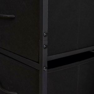 Minimalist Steel 5 Drawer Dresser Storage <b>Cabinet</b> for Bedroom Freestanding Design MDF Panel - Product Image 5
