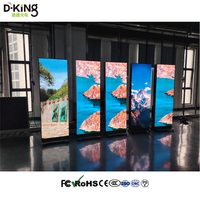 Affichage numérique intérieur pliable, écran d'affichage LED, Wifi 4G USB P1.8 P2 P2.5 P3, bannières LED pour fenêtres, mur vidéo
