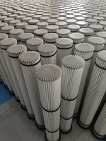 Cartouche filtrante anti-poussière pour silo à ciment industriel Hua Hang, compatible WAM, élément de collecte en plastique pour centrales à béton