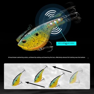 Nouvel Arrivage Leurres VIB Rigides 8cm 21g, 8 Couleurs, Yeux 3D, Lancer Longue Distance, Appâts Sonores pour Brochet, Blackfish, Poisson Mandarine - Product Image 4