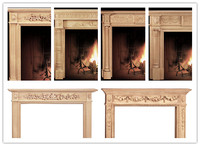 Cheminée classique Manteaux en bois poêle à insert à bois cheminée intérieure manteaux de cerisier