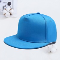 Casquette de baseball en coton personnalisée à 5 panneaux, visière plate, en polaire, ajustable, style streetwear, fournisseur en gros OEM ODM
