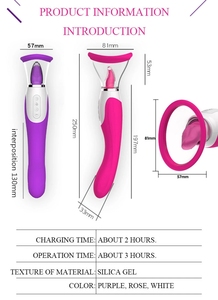 Vibrateur pour <span class=keywords><strong>clitoris</strong></span> féminin, jouets sexuels, stimulateur, sucette vibrante pour les seins - Product Image 2