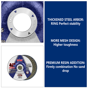 115x6.0*22.2 mét kim loại chán nản trung tâm cắt mài bánh xe 4.5inch phẳng công cụ mài mòn đĩa OEM/ODM/OBM hiệu quả cao - Product Image 4